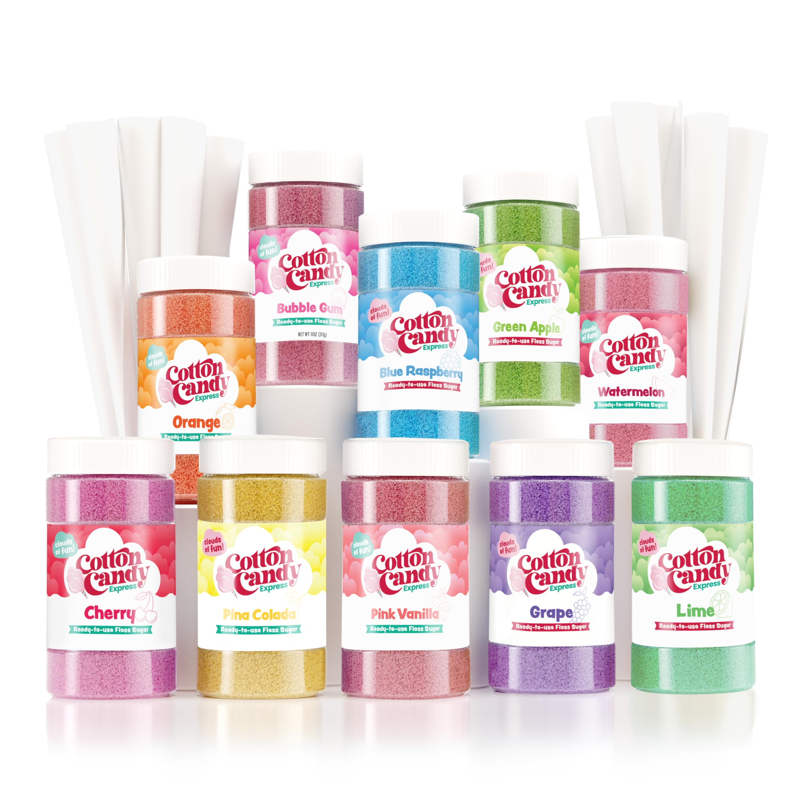 Amazon.com: Cotton Candy Express Floss Sugar Variety Pack and 100